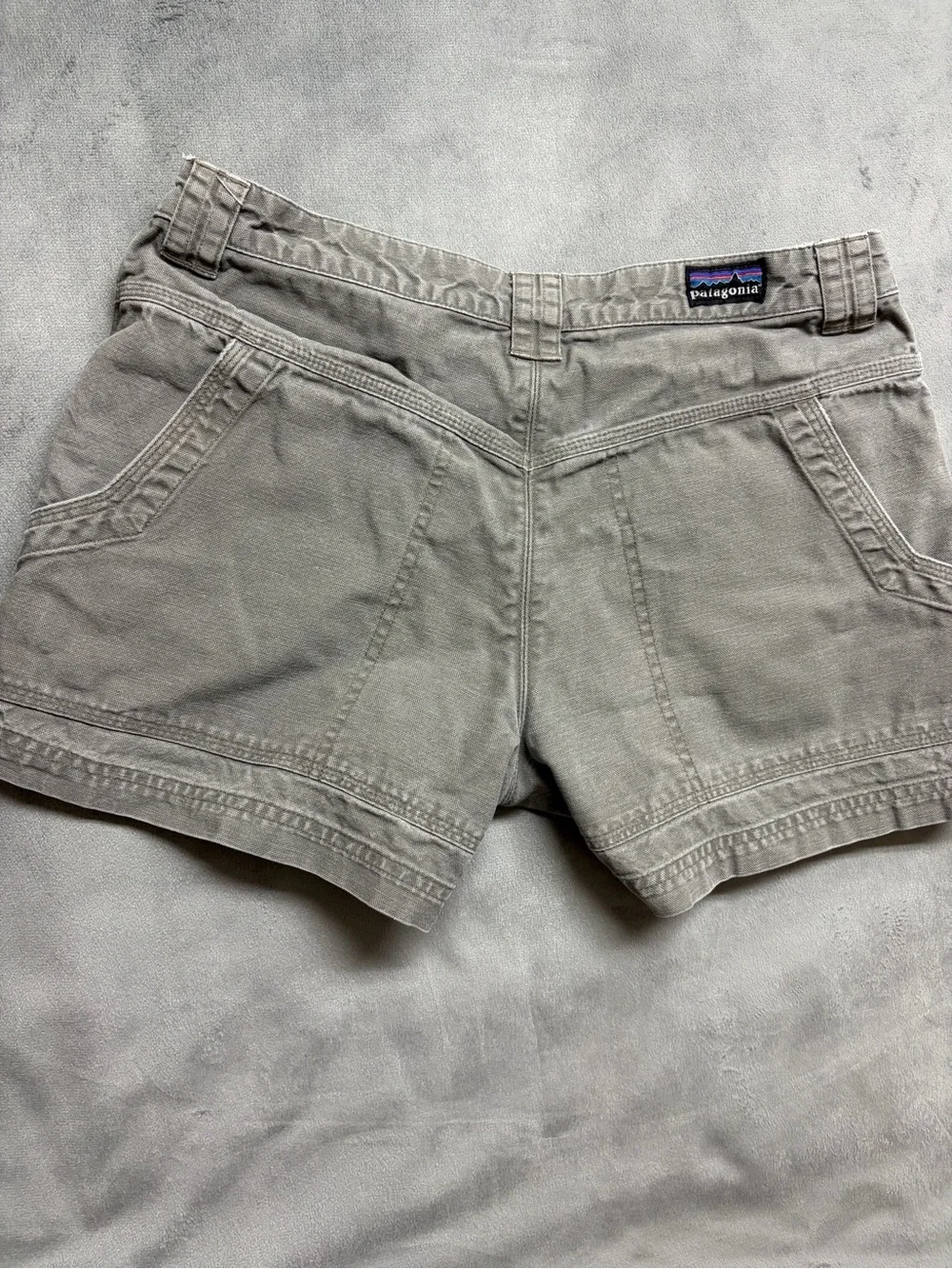 Patagonia Womens Shorts 8 Gray Organic Cotton Hiking Outdoor Utility Gorpcore - Picture 10 of 16